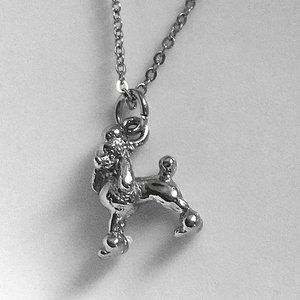 Miniature Tiny Dog Poodle Dog Mom Dog Dad Pet Lovers Gift Charm Necklace
